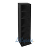 DVD Storage Tower Rack CD unit shelf organizer archieve wood black White