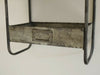 Vintage Industrial Galvanised Metal Wall Unit Shelves Cabinet Storage