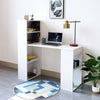 White Computer Desk With Shelves Laptop Study Pc Table Home Office Corner Desk