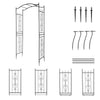 Metal Outdoor Garden Arch Heavy Duty Rose Climbing Plants Archway Party Wedding