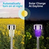 10 x Solar Powered LED Garden Lights Post Waterproof Outdoor Yard Path Lighting