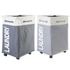 Folding Large Rolling Laundry Basket with Wheel Dirty Clothes Hamper Storage Bin