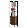 Tall Storage Cabinet Organizer Door Shelves Kitchen Living Room Cupboard