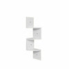 5 Tier Floating Wall Shelves Corner Shelf Storage Display Holder Bookcase Set UK