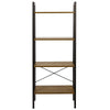 4 Tier Ladder Shelf Storage Rack Bookshelf Bookcase Metal Frame Display Stand