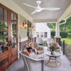 52Inch Ceiling Fan Dimmable LED Light 5 Speed with Timer Remote Control 3 Blades