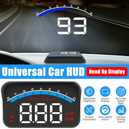 Car Digital GPS Speedometer Odometer HUD Head-up Display Overspeed Warning Alarm