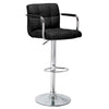 Miami Bar Stools Faux Leather Gas Lift Modern Breakfast Kitchen Barstool Swivel