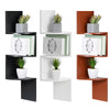 3/5 Tier Corner Shelf Floating Wall Shelves Storage Display Bookcase Home Decor