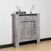 Modern Radiator Cover Grey Wall Cabinet Wood MDF Grill Shelf Home Furniture