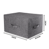Fabric Storage Boxes with Zip Lid Set of 2 Bathroom & Office Organisation Pukkr
