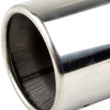 2X75mm Stainless Steel Racing Exhaust Muffler Rear Tail Pipe Trim Straight UK
