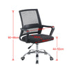 Adjustable Black Mesh Office Chair Computer Desk Chair Gas Lift Swivel Ergonomic