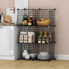 6/8 Cube Wire Grid Storage Shelf Rack DIY Bookcase Display Cabinet Shelving Unit