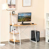Home Office Computer Desk Study Writing Table with 3-Tier Storage Shelves