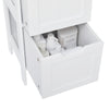 Mondeer Bathroom Tall Cabinet Storage Unit Organizer Tower with Shelves White