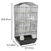 Large Metal Bird Cage Canary Parakeet Budgie Cockatiel Lovebird Tall Cages Black