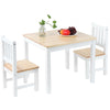 CHILDREN DINING TABLE AND 2 CHAIRS SET QUALITY WOODEN HOME KITCHEN FURNITURE