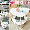 2 Tier Coffee Table Sofa Side End Modern Tea Desk Storage Shelf Living Room UK