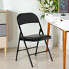 CHAIRS STRONG METAL FRAME FAUX LEATHER PADDED FOLDING OFFICE COMPUTER CHAIR
