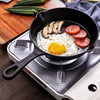 3PCS Cast Iron Non Stick Frying Pan Pre Seasoned BBQ Griddle Skillet Grill Set