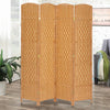 4/6 Panels Wooden Room Divider Folding Privacy Screen Space Separator Partition