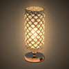 Modern USB Crystal Table Lamp Bedside Light Lighting Home Bedroom Desk Lamp