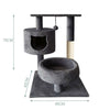 Cat Scratching Tree Climbing Toy Exercise Sleep Condo Sisal Post Activity Centre