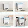 Over The Cabinet Door Cupboard Hanging 9L Waste Bin Trash Can Basket