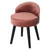 Velvet Upholstered Vanity Stool Dressing Table Makeup Chair Living Room Bedroom