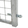 Galvanised Metal Field Farm Entrance Half Mesh Security Gate Fence Various Size