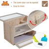 Wooden Hamster Cage Mice Rodents Hutch Small Animals 2 Levels 60x35x42cm