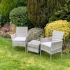 Rattan Garden Furniture Bistro Set Tea for two 2 Outdoor Patio
