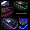 Large RGB Colorful LED Lighting Gaming Mouse Pad Mat 800*300mm for PC Laptop UK