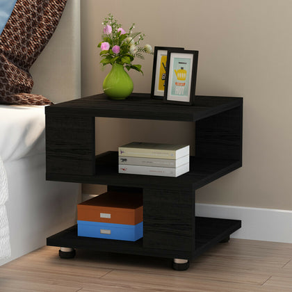 Bedside Table Living Room End Coffee Table Cabinet Nightstand Storage Shelves UK