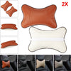 2PCS Bone Cotton Car Seat Headrest Restraint Cushion Pad Head Neck Rest Pillow