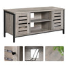 TV Stand TV Console Unit with Shelves Cabinet with Storage Louvred Doors LTV43MB
