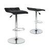 2*PU Leather Bar Stool Swivel Kitchen Chair High Stools w Gas Lift Chrome Metal