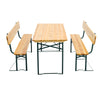 Garden Table & Bench Set Outdoor Dining Wooden Folding Trestle Patio Beer Party