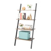 Industrial Ladder Shelf 4 Tier Bookcase Plant Flower Stand Storage Rack