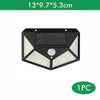 4X Solar Powered 108LED PIR Motion Sensor Security Garden Outdoor Wall Light