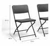 Set Of Two Rattan Effect Garden Chairs 2pcs Black Balcony Patio Furniture