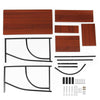 Computer Desk Study PC Writing Table Home Office Workstation Shelf Furniture UK