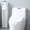 White Waterproof Bathroom Cabinet Paper Towel TallBoy Cupboard Narrow Cabinet