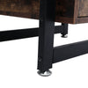 Retro 2 Drawer Bedside Cabinet Nightstand Rustic Wood Lamp Table Bedroom Storage