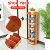 7 Tier Shoe Rack Storage Shelf Corner Shoes Cabinet Organiser Stand Unit Wood