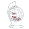 Hanging Swing Rattan Chair Patio Garden Egg Chair With Cushion Indoor Outdoor