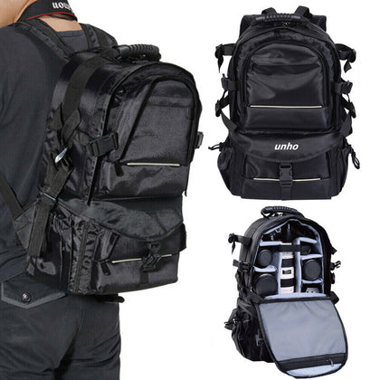 Heavy Duty Large Camera Bag Waterproof Backpacks for Nikon Canon Panasonic Sony