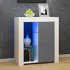 Modern Cabinet Cupboard sideboard - Matt Body and High Gloss Doors + LED Light