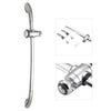Chrome Adjustable Bathroom Shower Riser Rail Bracket Head Holder Bar Kit Silver